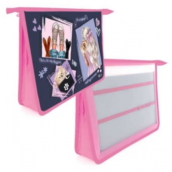 Папка д/тетр. 2-отд. А4 на молнии, арт.ПТ-Р13 Девочка с собачкой