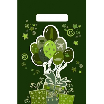 Мешок 30х20см ПВД 30мкм с вырубной неукрепленной ручкой, Юный патриот арт.н00261660