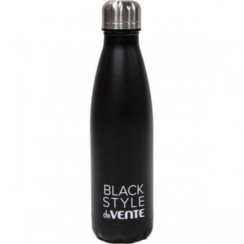 Бутылка-термос deVENTE Black Style 500 мл нерж. сталь, герметич. крышкой-пробкой, черная арт.8090304 Бутылка-термос deVENTE Black Style 500 мл нерж. сталь, герметич. крышкой-пробкой, черная арт.8090304
