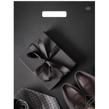 Мешок 40х31см ПВД 60мкм ламинированный с вырубной ручкой, Мужской фасон арт.н00255470