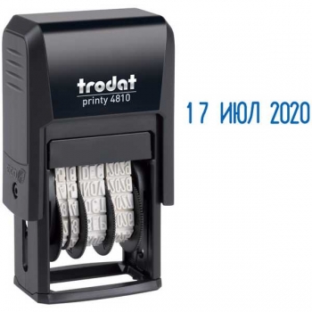 Датер ленточный Trodat, пластик, 1стр., 3,8мм, русский (70621) арт.4810 Датер ленточный Trodat, пластик, 1стр., 3,8мм, русский (70621) арт.4810
