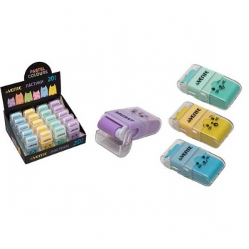 Ластик deVENTE Kitty 58х28х15мм, с роликом для сбора крошек в пласт. корп. арт. 8030309