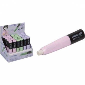 Точилка и ластик deVENTE 2в1 Mentality, белый с цветной точилкой арт. 4071315