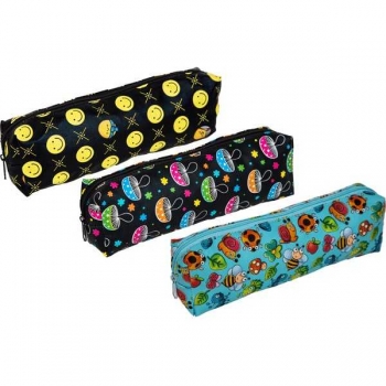 Пенал мягкий прямоугольный 200х70х35 Attomex Have Fun, иск. кожа с рисунком, ассорти 3 дизайна арт. 7025406