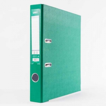 Файл-регистратор А4/75мм ПВХ ЭКО Deli зеленый арт.CF818-GN
