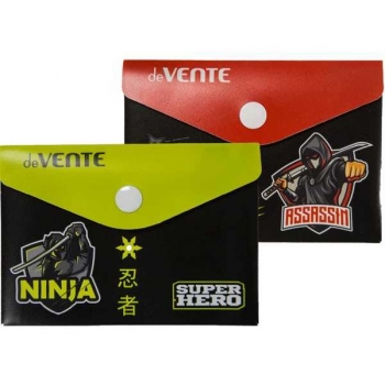 Папка-конверт А7 (105х74мм) на кнопке deVENTE SuperHero, 180 мкм, непрозр. с рис. арт. 3071235