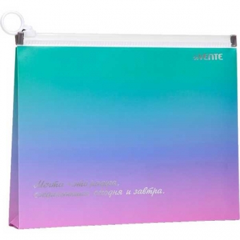 Папка на молнии А5 deVENTE (240x170x30 мм) Degrade,180 мкм, непрозрач. с рис, тиснение фольгой арт.3072343