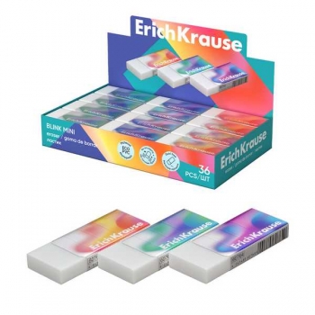 Ластик ErichKrause Blink mini белый арт.60764 Ластик ErichKrause Blink mini белый арт.60764