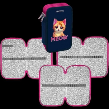 Пенал л/т 3-отдел. 205х120 deVENTE MEOW, конгрев, фольга арт.7013408