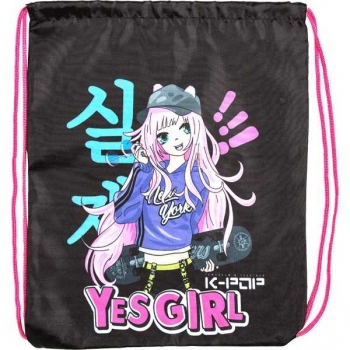 Мешок для обуви Attomex 1-отделение 35х43 см Yes Girl арт.7048401