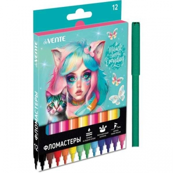 Фломастеры deVENTE 12 цв. в картонной упаковке Miracle арт. 5081426