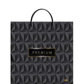 Мешок 35х36см ПВД 85мкм с пластиковой ручкой, Премиум Блэк арт.н00255856