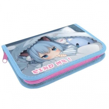 Пенал л/т 1-отделен. большой 190х130 с откидной планкой арт.ПКК 07-5 Аниме милашка