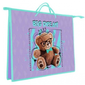 Папка д/рисования А3 с ручкой  арт.ПР 3-20 Милый мишка