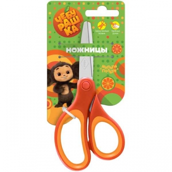 Ножницы Мульти-Пульти Чебурашка, детские, 13,8см, европодвес арт.ЧБ_53185