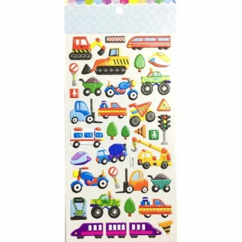 Наклейки объемные deVENTE  11,5*22 см Traffic, блистер арт.8002122