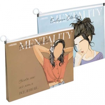 Папка на молнии А4 deVENTE (320x245x25 мм), Mentality 180 мкм, непрозр., с рис. арт.3072230 Папка на молнии А4 deVENTE (320x245x25 мм), Mentality 180 мкм, непрозр., с рис. арт.3072230