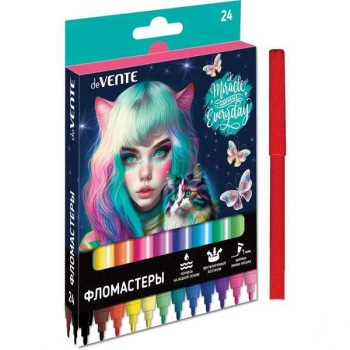 Фломастеры deVENTE 24 цв. в картонной упаковке Miracle, арт. 5083426