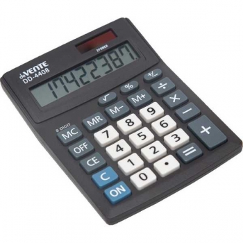 Калькулятор deVENTE DD-4408 8 разр., 2пит., одноуровн.память, 102*137*31мм, черный арт.4031311 Калькулятор deVENTE DD-4408 8 разр., 2пит., одноуровн.память, 102*137*31мм, черный арт.4031311