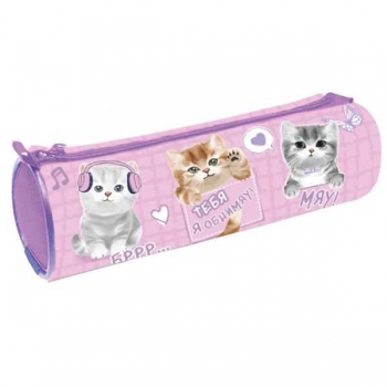 Пенал мягкий Тубус 210*60 арт.ПМО 06-20 Обнимяу паттерн