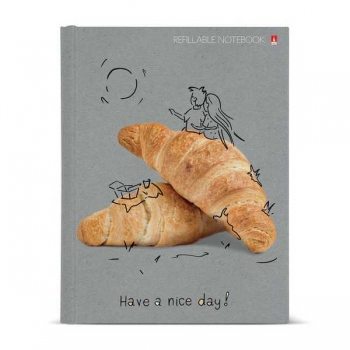 Тетрадь А5 80л на кольцах Альт NICE DAYS, 7БЦ со сменным блоком арт.7-80-081/20