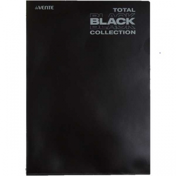 Папка-уголок А4 (220х310мм) deVENTE TOTAL BLACK, 180 мкм, непрозр. черная с диз. арт.3074323 Папка-уголок А4 (220х310мм) deVENTE TOTAL BLACK, 180 мкм, непрозр. черная с диз. арт.3074323