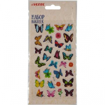 Наклейки deVENTE  16*9 см Butterfly world, блистер арт. 8002132