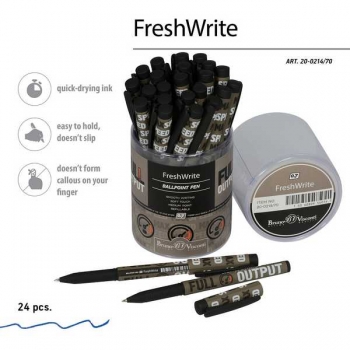 Ручка шариковая Bruno Visconti FreshWrite. Start-Up. Full output, 0,7мм, синяя арт.20-0214/70