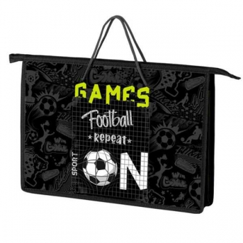 Папка А4 с ручками, пластик арт. ПТ-15 Футбол ON Папка А4 с ручками, пластик арт. ПТ-15 Футбол ON