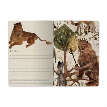 Тетрадь 40л в клетку Bruno Visconti Fauna.Звери крепление-декор. нить арт.7-40-001/161