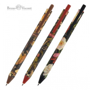 Ручка шариковая автоматическая Bruno Visconti ArtClick.Flora.Black night 0.5 мм, корпус асссорти, синяя арт.20-0374/01 Ручка шариковая автоматическая Bruno Visconti ArtClick.Flora.Black night 0.5 мм, корпус асссорти, синяя арт.20-0374/01