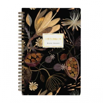 Тетрадь 60л в клетку на гребне Bruno Visconti НОЧНЫЕ ЦВЕТЫ  арт.7-60-201/04