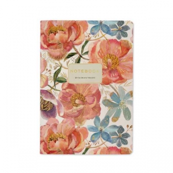 Тетрадь 40л в клетку Bruno Visconti Цветочная феерия арт.7-40-001/153