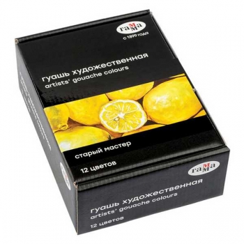 Гуашь худ. Старый мастер, 12 цветов, 40мл, картон. упаковка арт.301220202