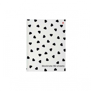 Блокнот А6 160л. престиж СЕРДЕЧКИ, клетка, тв. обл., глянц. ламинация арт.3-160-002/38