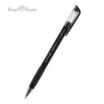 Ручка шариковая Bruno Visconti EasyWrite. BLACK, 0,5мм, синяя, корпус черный  арт.20-0051