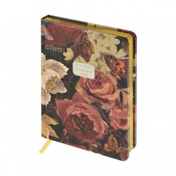 Ежедневник А5+ 145*205 мм, недатир. Bruno Visconti LUSH BOUQUET 240 стр, тв. обл., золотой срез  арт.3-744/06