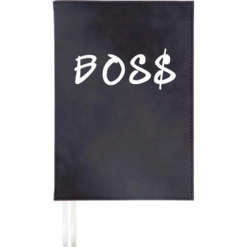 Ежедневник А5 145*205 мм, недатир. deVENTE Caption 272 стр, бел. бумага, перф, 2 ляссе, тв.обл., ЧЕРНЫЙ арт.2234549