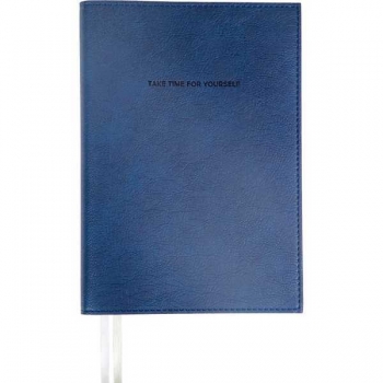 Ежедневник А5 145*205 мм, недатир. deVENTE Orto 272 стр, бел. бум, перф-я, мягкая съемн. обл, СИНИЙ арт.2234509