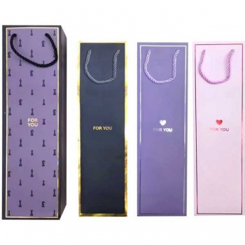 Пакет подарочный 11x38x11 см бумажный deVENTE Vintage For You, под бутылку, 210 г/м2, ассорти  арт.9041451 Пакет подарочный 11x38x11 см бумажный deVENTE Vintage For You, под бутылку, 210 г/м2, ассорти  арт.9041451
