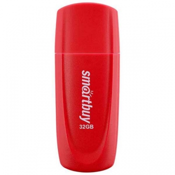 Карта памяти USB (флэш-накопитель) 32Gb Smartbuy Scout USB 2.0, красная арт.SB032GB2SCR Карта памяти USB (флэш-накопитель) 32Gb Smartbuy Scout USB 2.0, красная арт.SB032GB2SCR