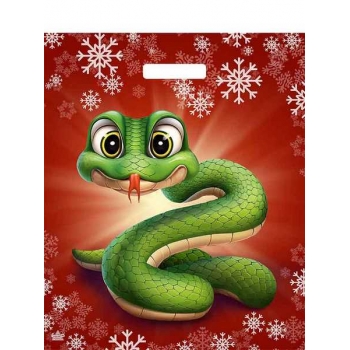 Мешок  новогодний 45х38см ПВД 60мкм глянцевый с вырубной ручкой, Символ спокойствия арт.н00267928