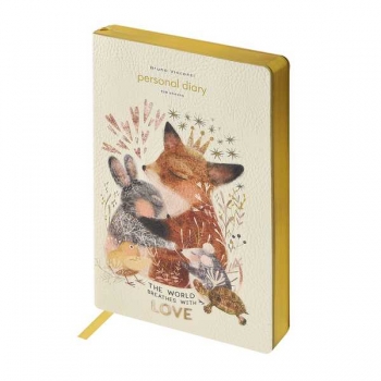 Ежедневник А5 125*200 мм, недатир. Bruno Visconti Любовь, как она есть,256стр,гибк.обл,золотой срез арт.3-743/08