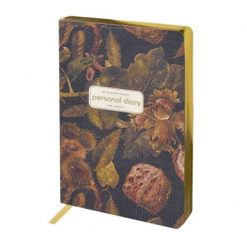 Ежедневник А5 125*200 мм, недатир. Bruno Visconti Орехи,256стр,гибк.обл,золотой срез арт.3-743/10