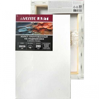 Холст грунтованный на подрамнике deVENTE ARTISTIC STUDIO 20*30см, 100% хлопок 280 г/м2, мелкое зерно арт.8150413 Холст грунтованный на подрамнике deVENTE ARTISTIC STUDIO 20*30см, 100% хлопок 280 г/м2, мелкое зерно арт.8150413