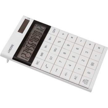 Калькулятор deVENTE Q-5W 12 разр., 2пит., одноуровн.память, 100*166*14мм, белый арт.4031359