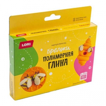 Набор для детского творчества - Полимерная глина. Брелоки Дружелюбные пчелки, 10+ арт.Пг-024