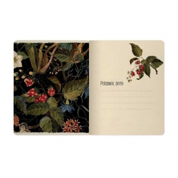 Тетрадь 48л в клетку BrunoVisconti FLORA, ассорти 5 видов арт.7-48-1343