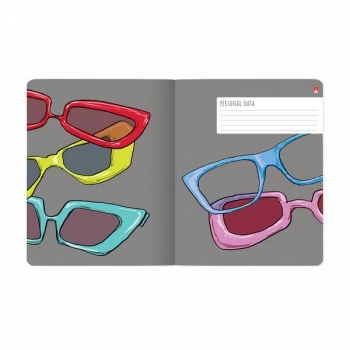 Тетрадь 48л в клетку Альт ПСЫ НА СТИЛЕ, ассорти 5 видов арт.7-48-1178