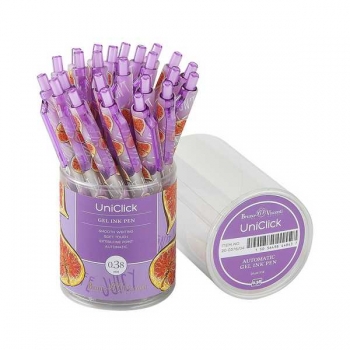 Ручка гелевая автомат. Bruno Visconti UniClick.Fresh  fruity. Инжир, 0,38мм, клип, синяя арт.20-0376/04 Ручка гелевая автомат. Bruno Visconti UniClick.Fresh  fruity. Инжир, 0,38мм, клип, синяя арт.20-0376/04